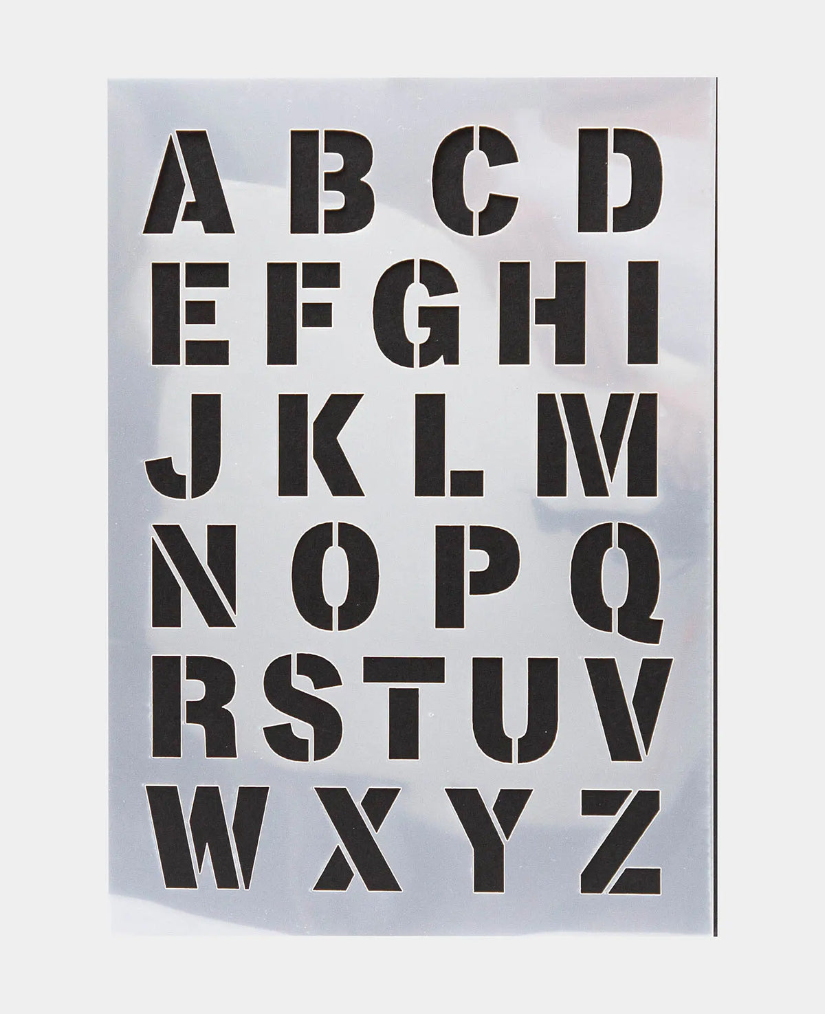 Gabarit Alphabet, 210 x 297 mm (A4), Blanc translucide