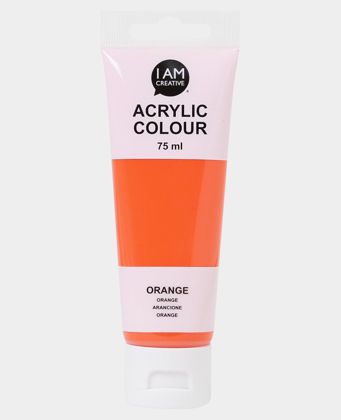 Acrylic Paint, Orange, 75 ml