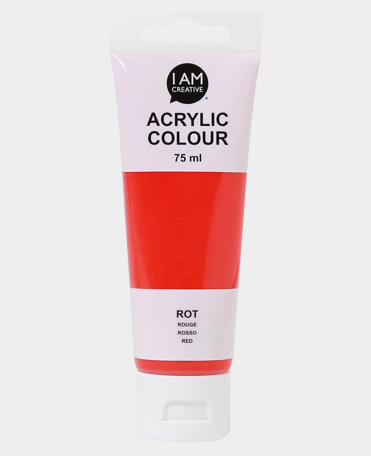 Acrylic Paint, Red, 75 ml