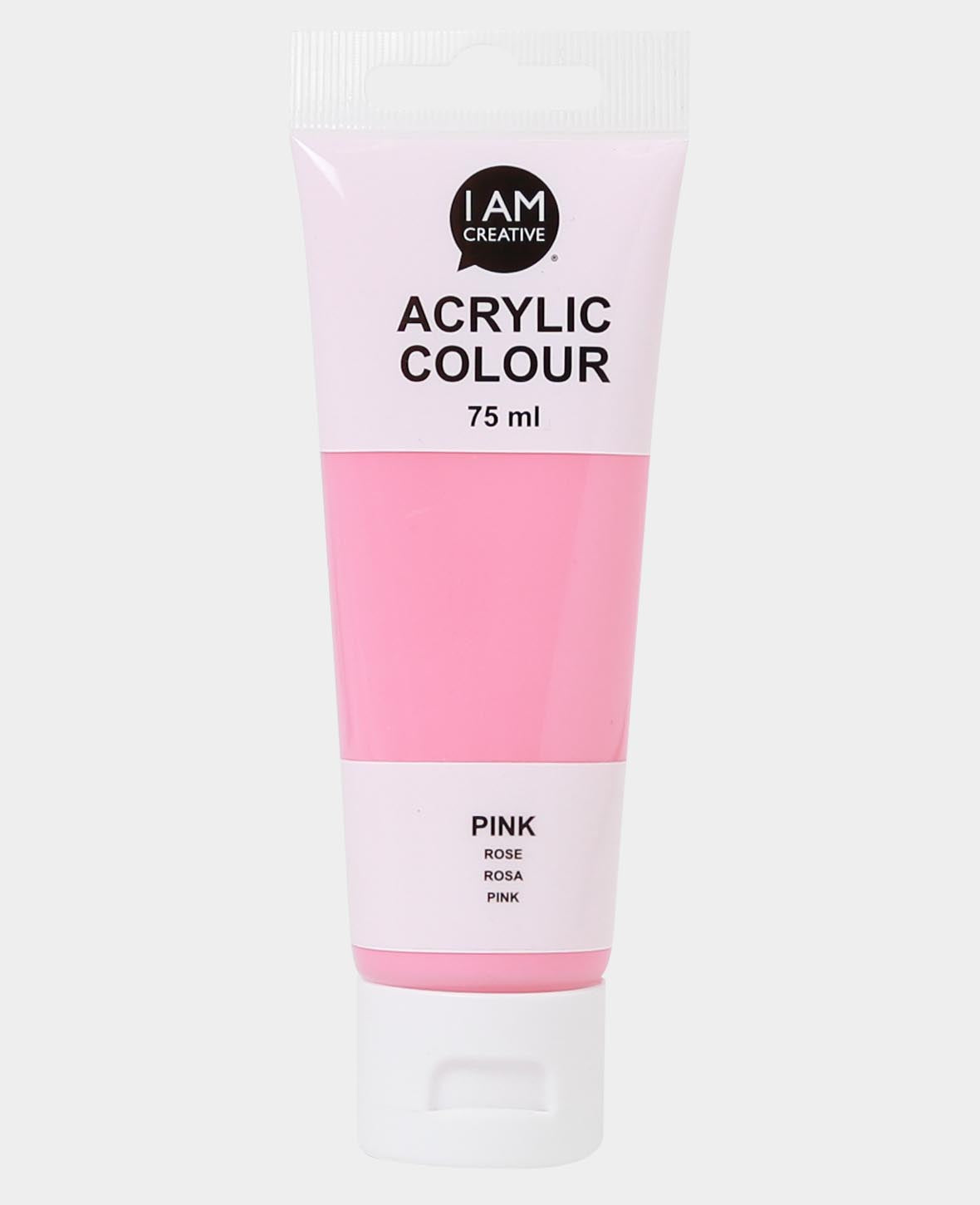 Acrylic Paint, Pink, 75 ml