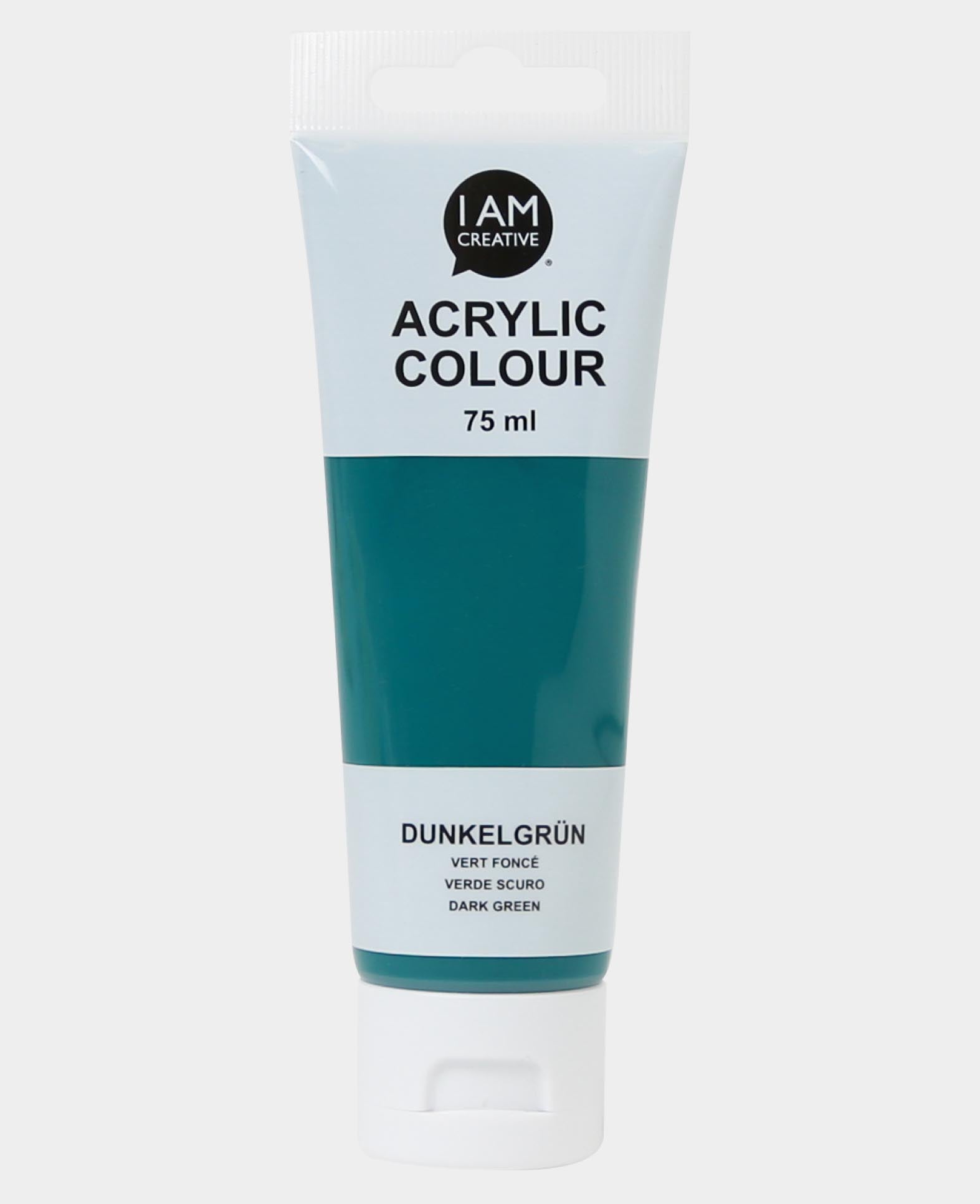 Acrylic paint, Dark green, 75 ml