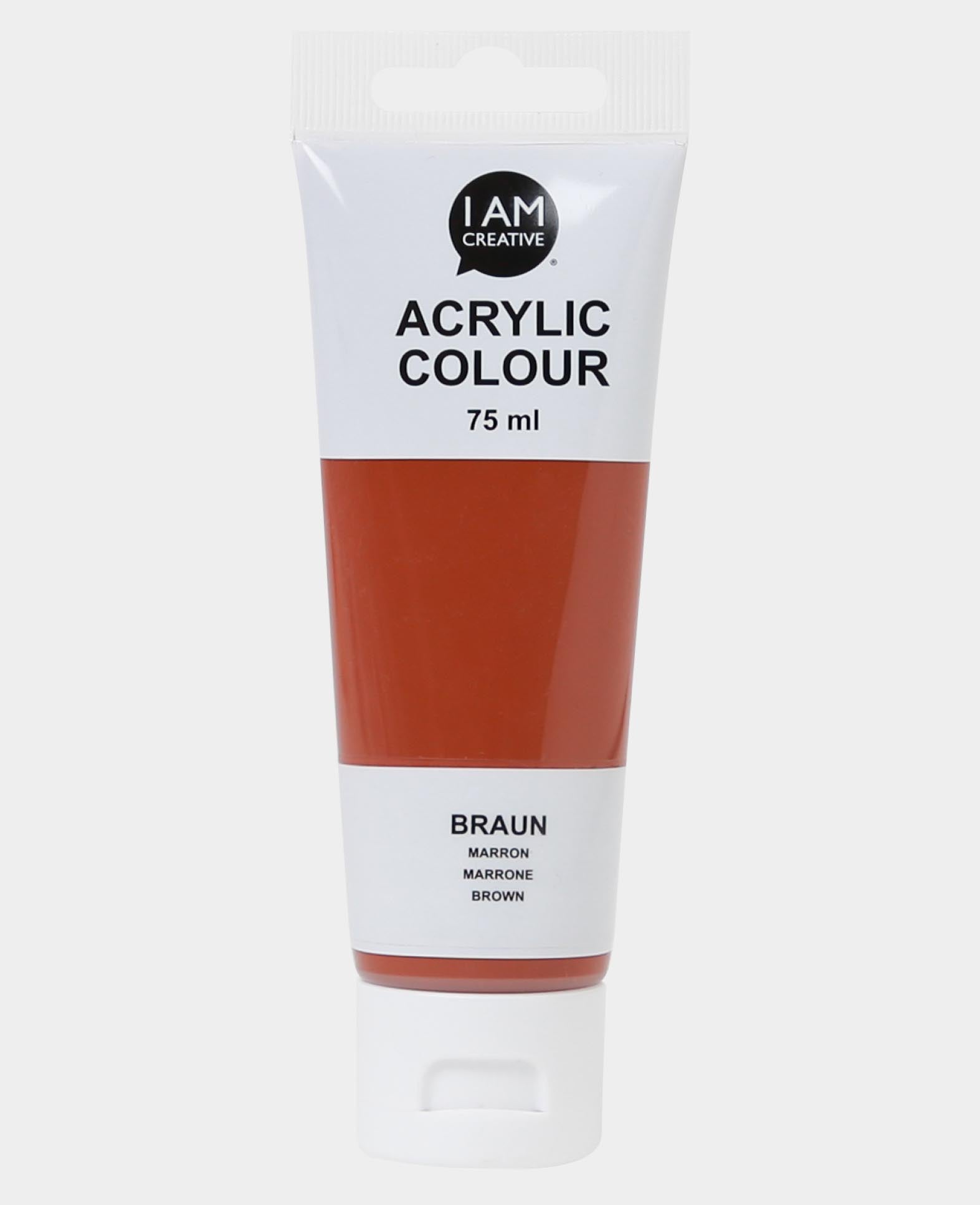 Acrylic Paint, Brown, 75 ml