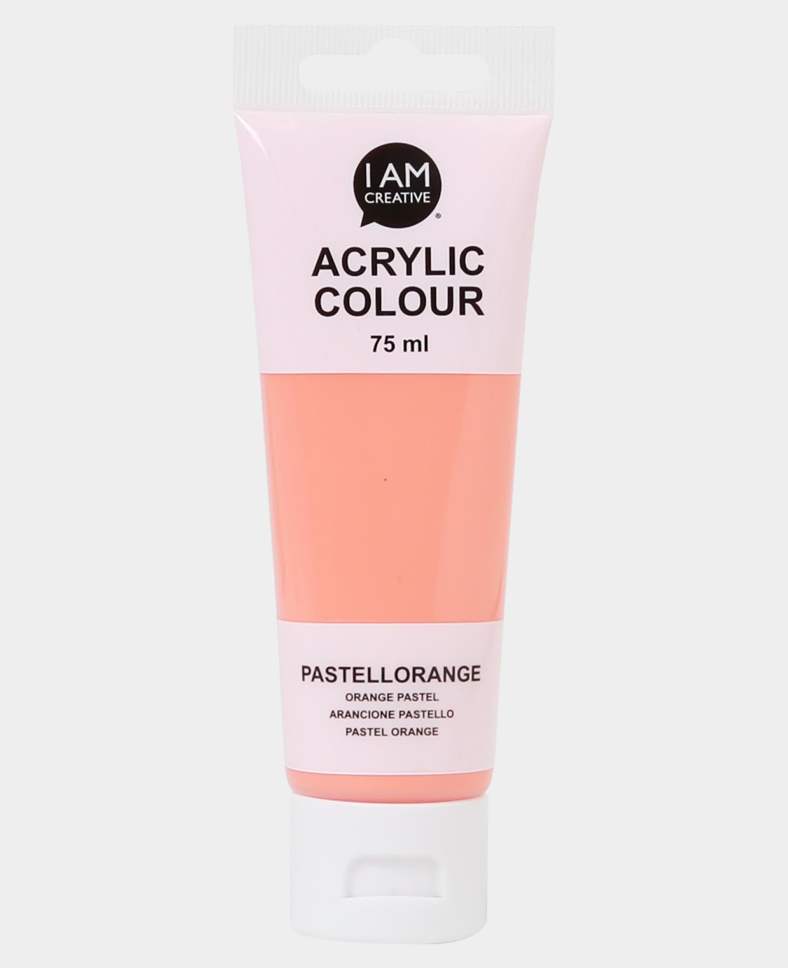 Peinture acrylique, orange pastel, 75 ml
