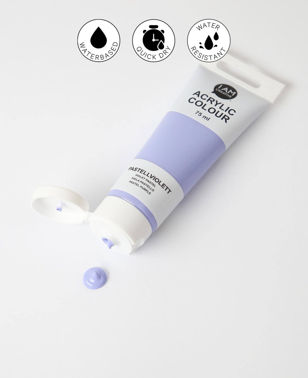 Acrylfarbe, Pastellviolett, 75 ml
