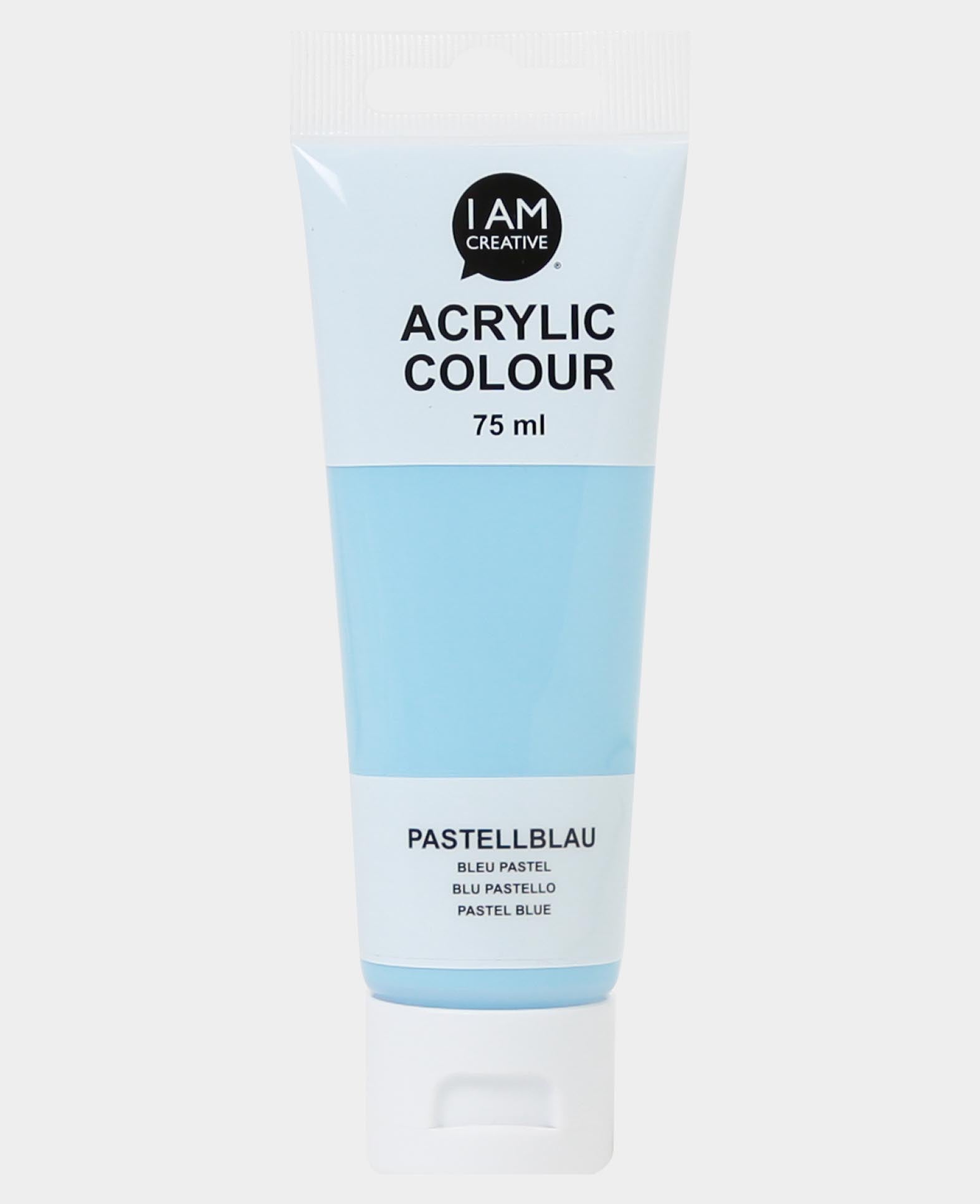 Peinture acrylique, bleu pastel, 75 ml