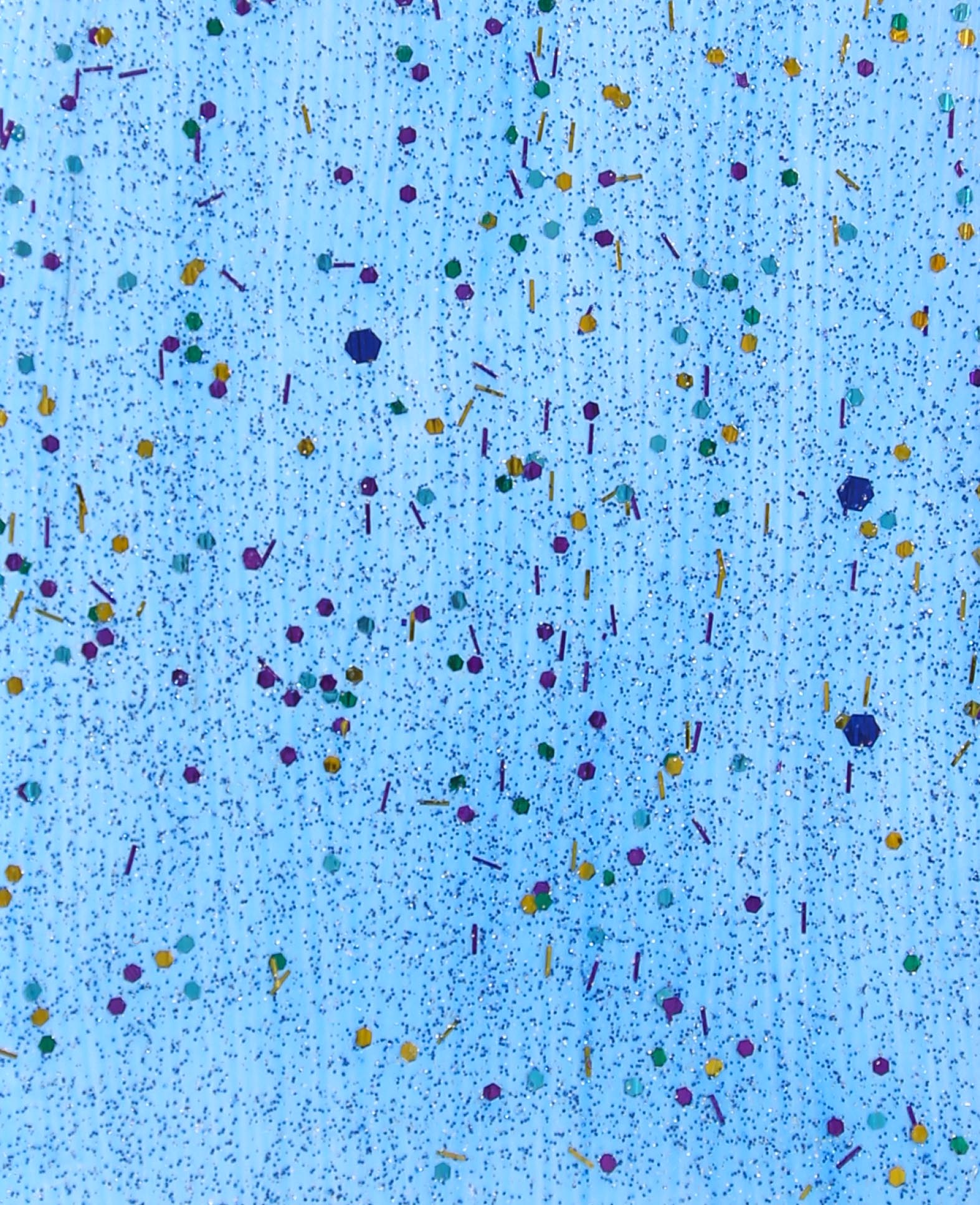 Peinture acrylique, paillettes bleues, 75 ml