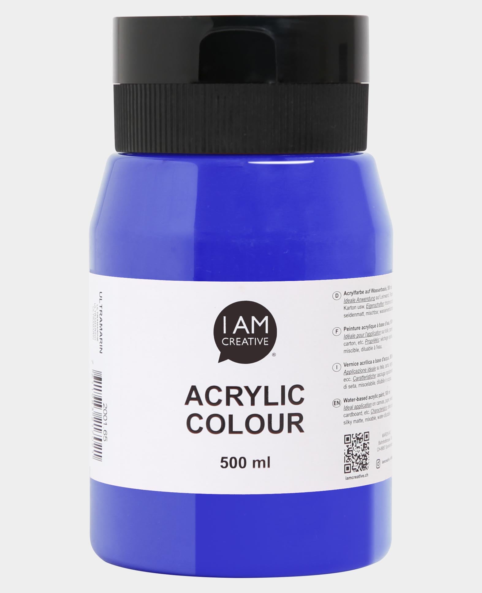 Peinture acrylique, Outremer, 500 ml