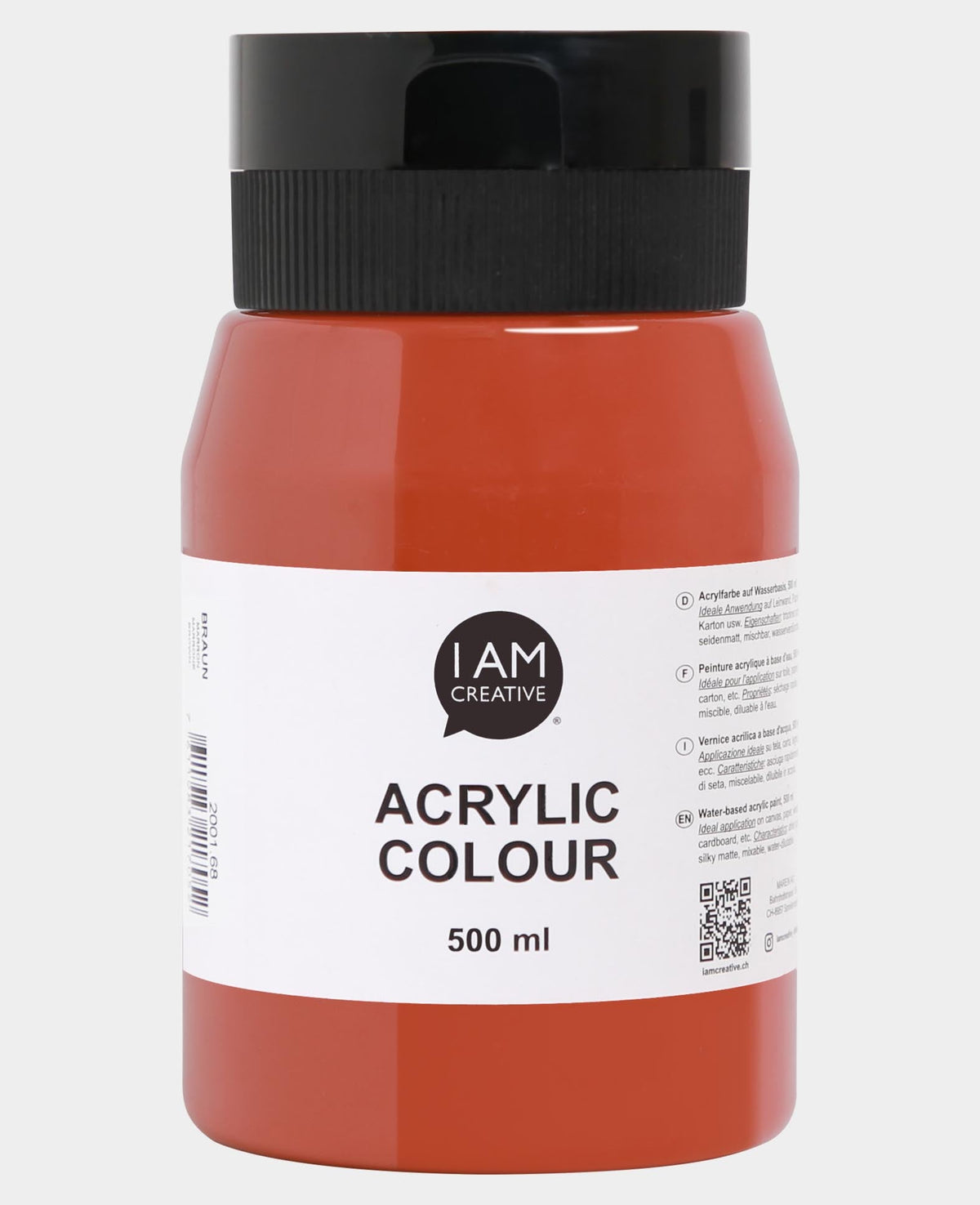 Peinture acrylique, marron, 500 ml