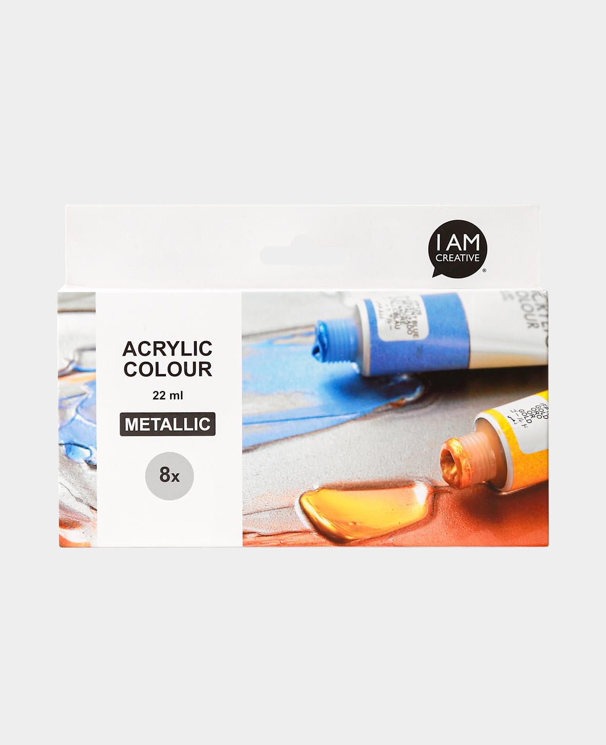 Set d'acrylique métallique, 8 x 22 ml
