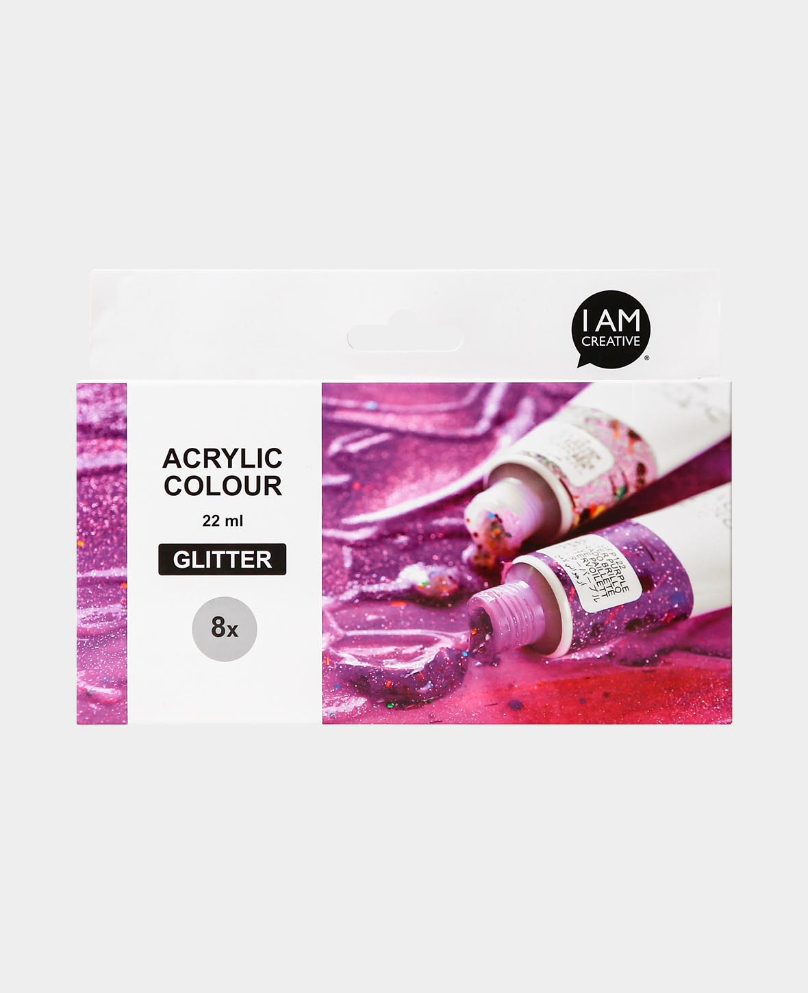 Set d'acrylique pailleté, 8 x 22 ml