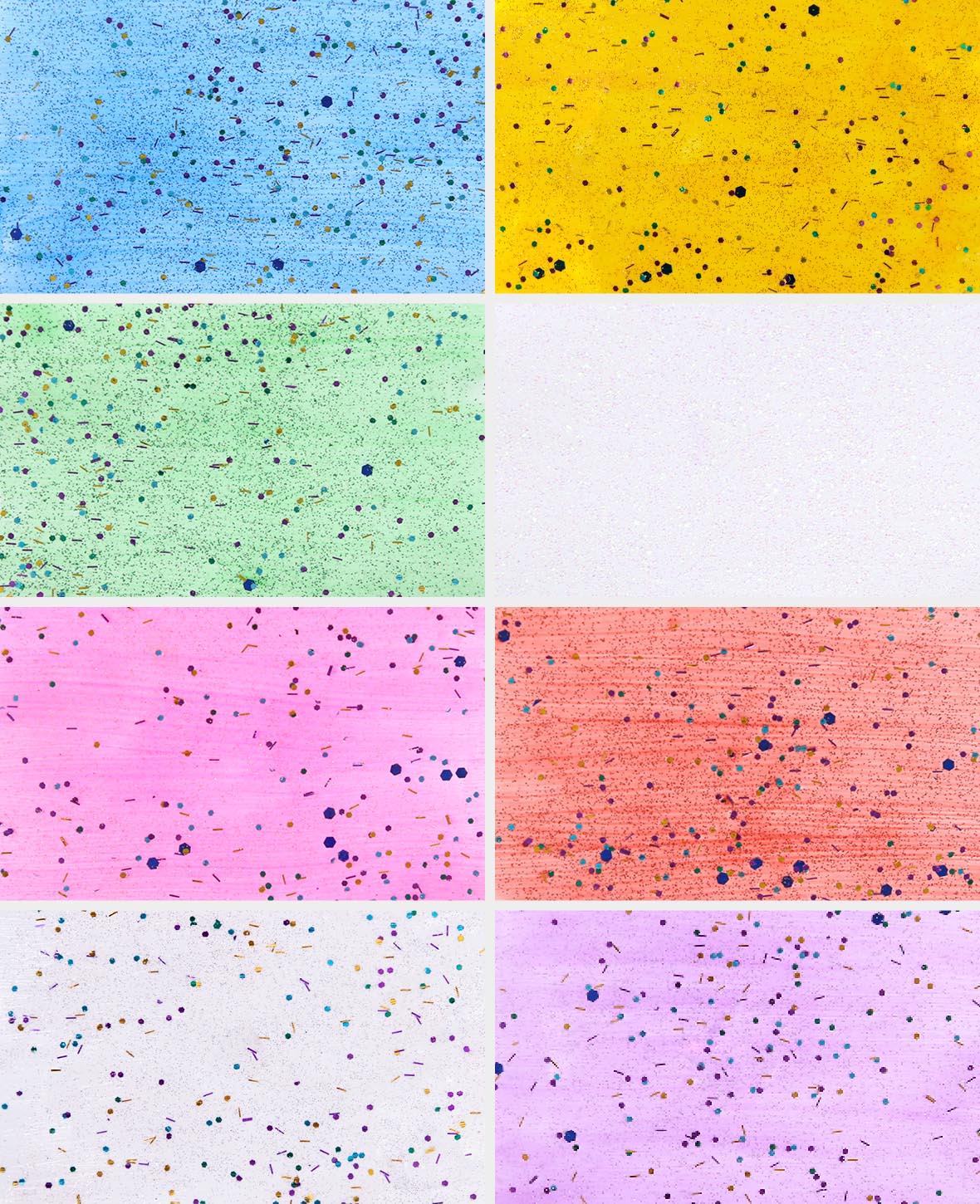 Set d'acrylique pailleté, 8 x 22 ml