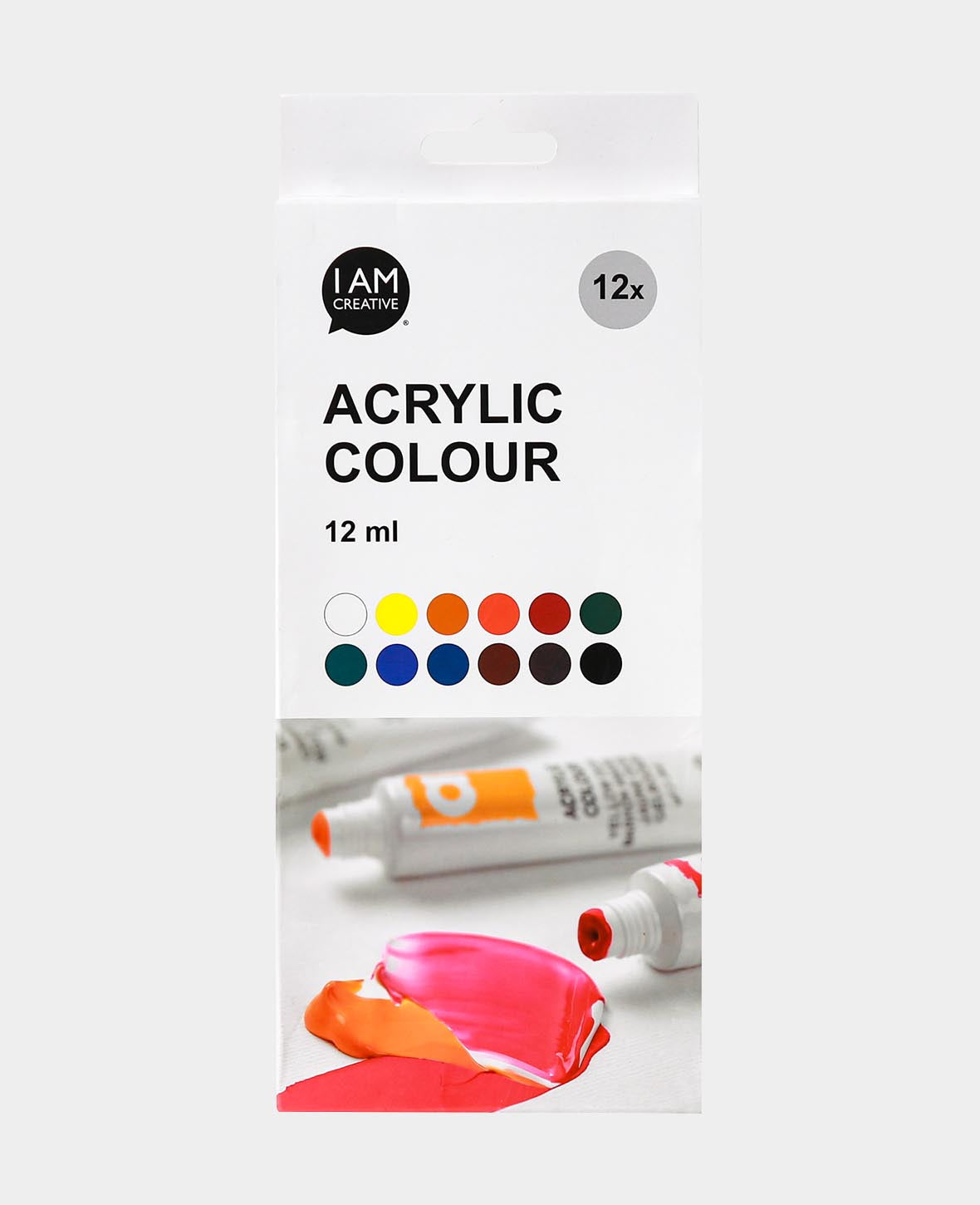 Set d'acrylique basique, 12 x 12 ml
