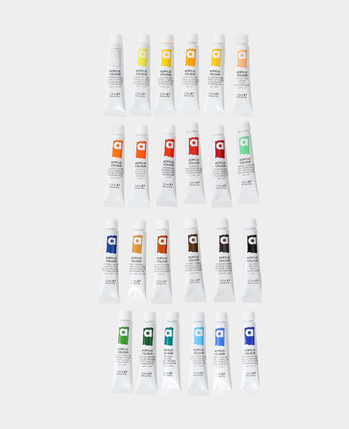 Acrylic Set Basic, 24 x 12 ml