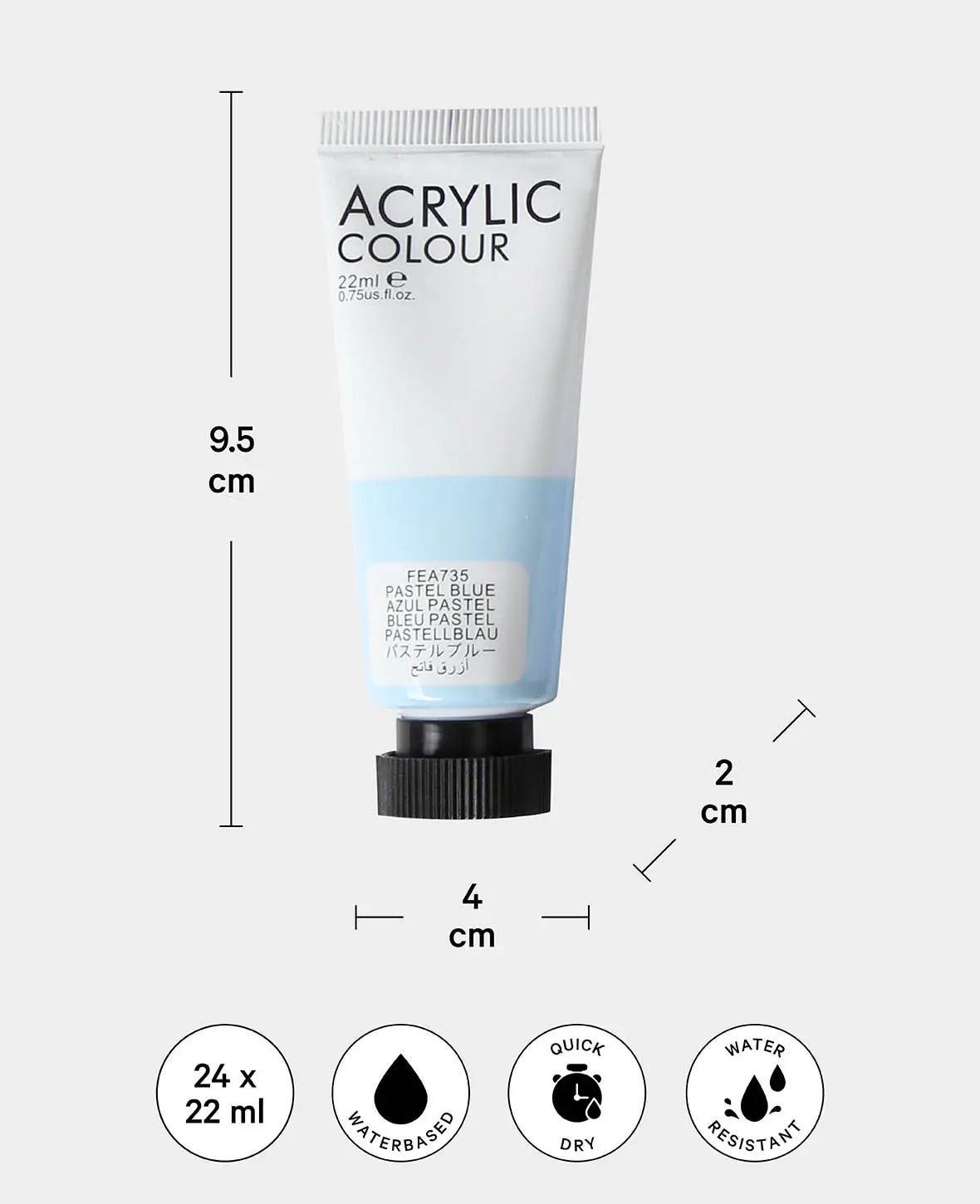 Acrylic Set, 24 x 22 ml