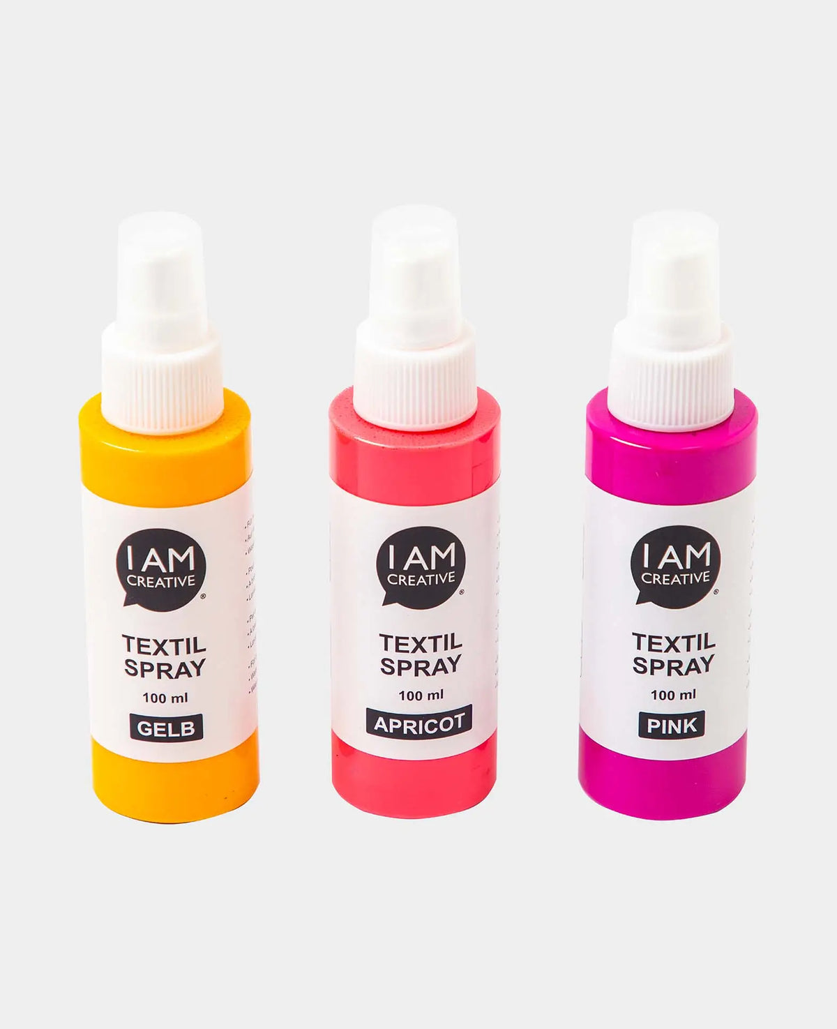 Textilspray Set Fresh, gelb, pink, 100ml, 3 Stk.