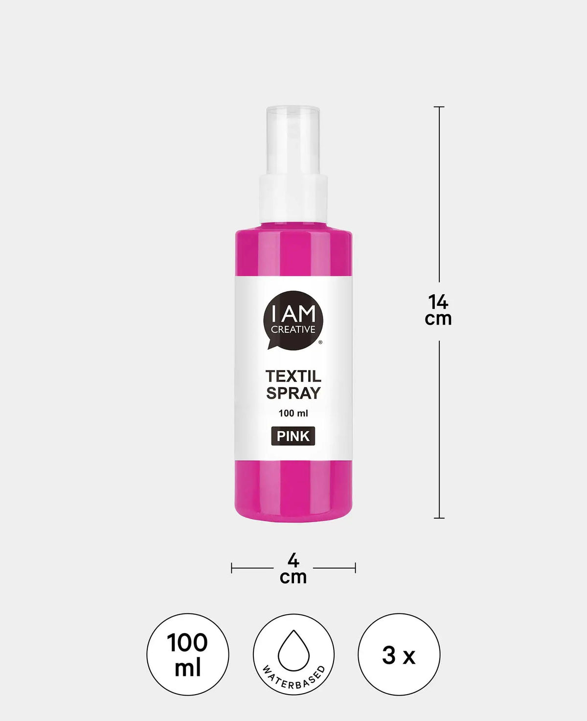 Textilspray Set Fresh, gelb, pink, 100ml, 3 Stk.