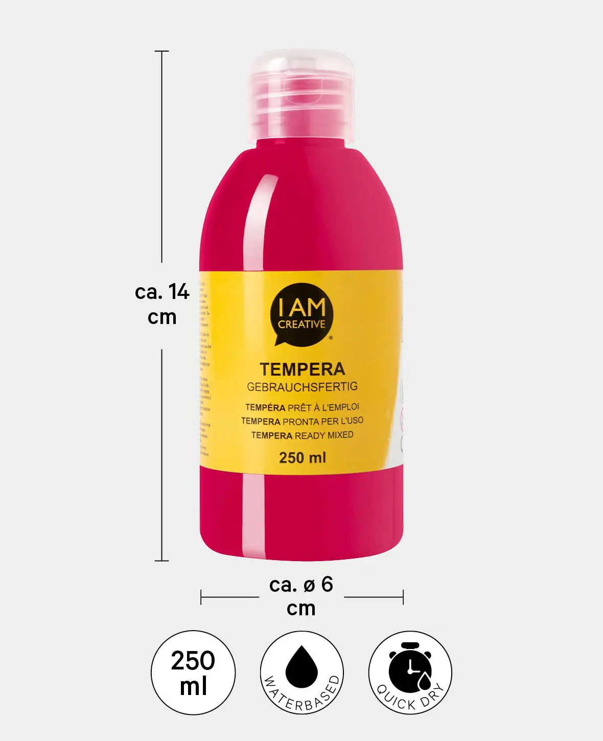 Temperafarbe, Magenta, 250 ml