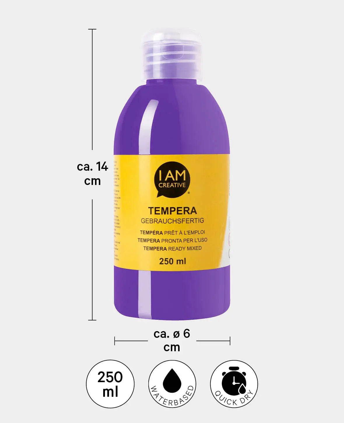 Peinture à la détrempe, violet, 250 ml