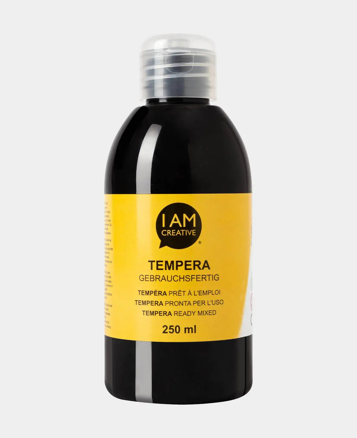 Temperafarbe, Schwarz, 250 ml