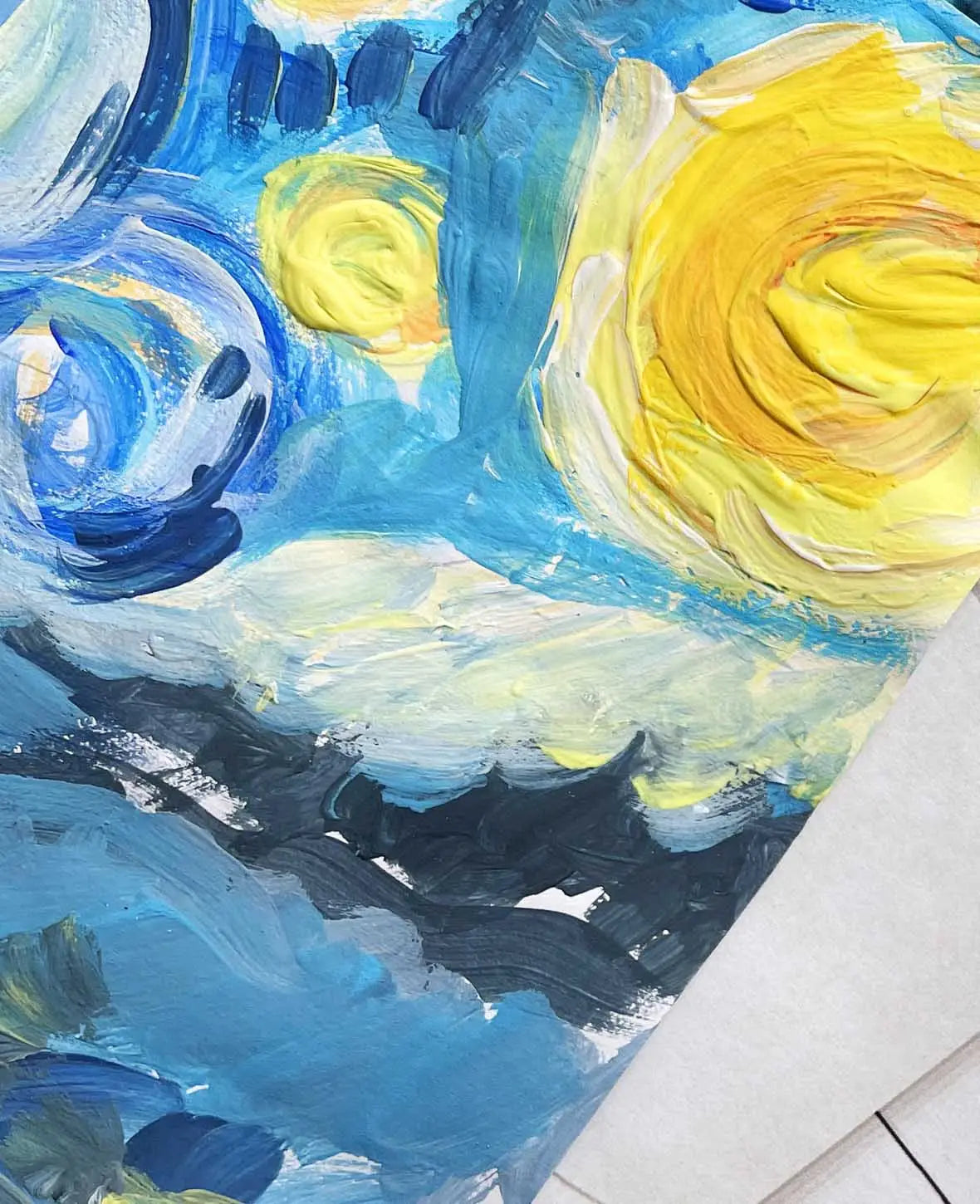Peinture à la détrempe, bleue, 250 ml