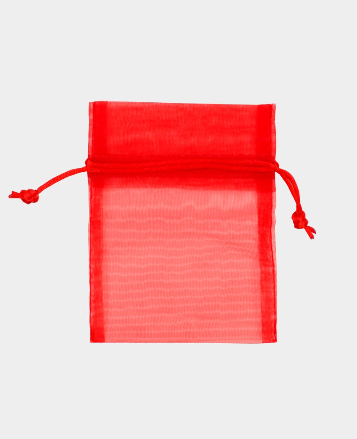 Organza bag 12 cm set of 6, red