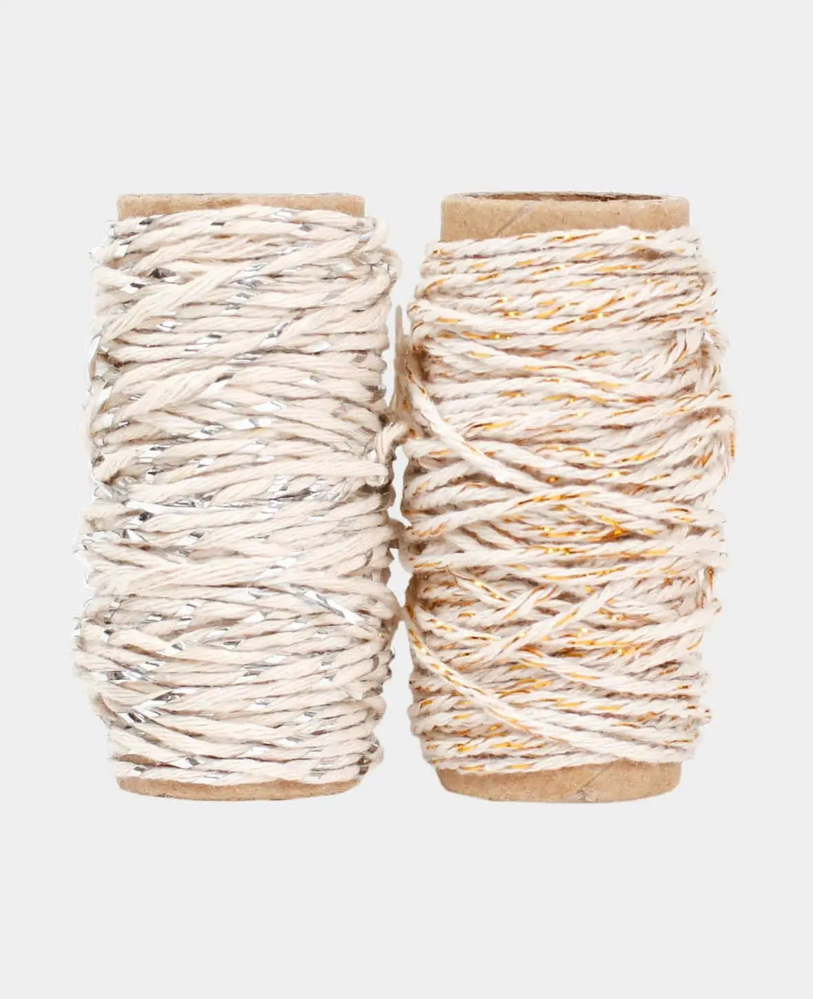Bakers Twine, Gold & Silber, 2mm x 10 m, 2 Stück