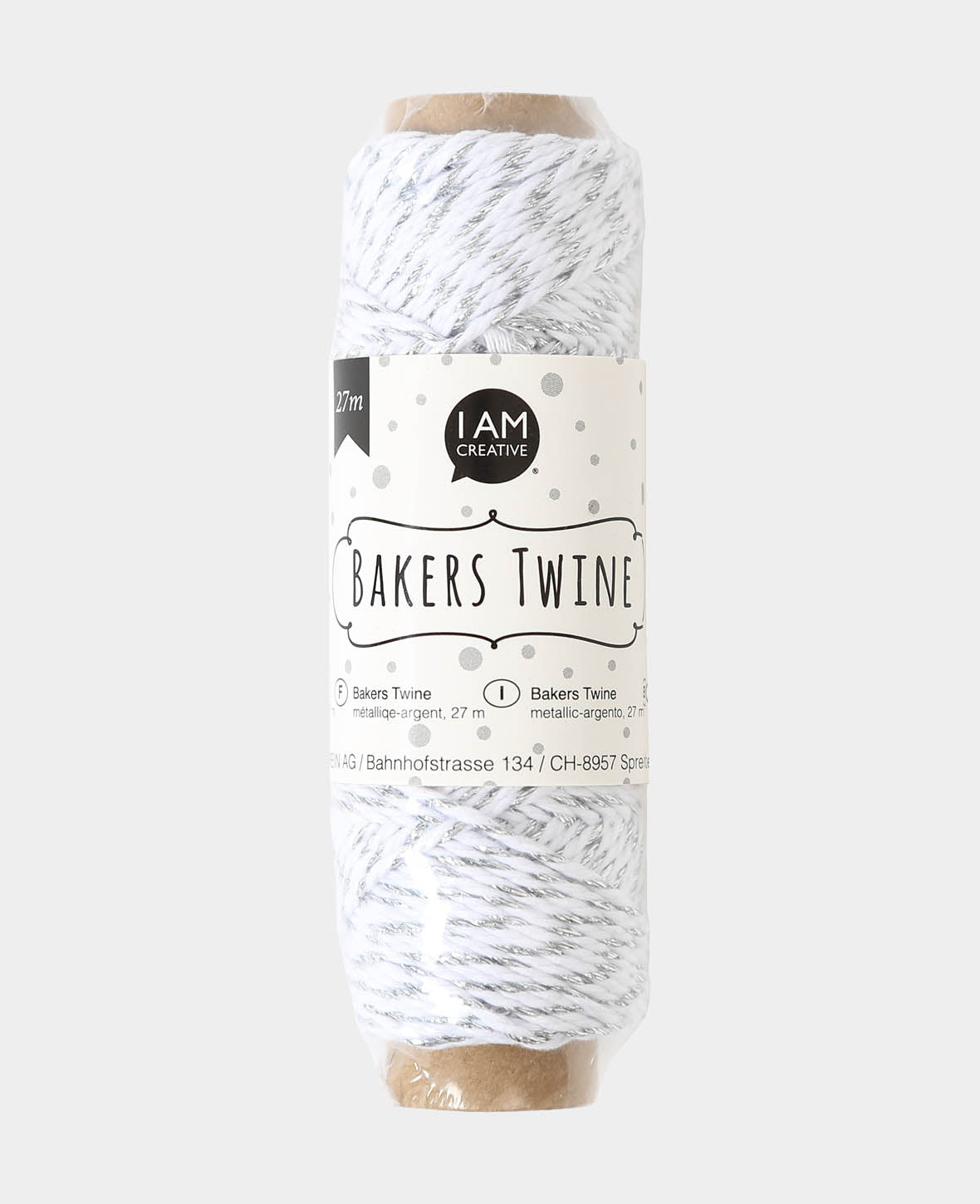Bakers Twine, metallic-silber