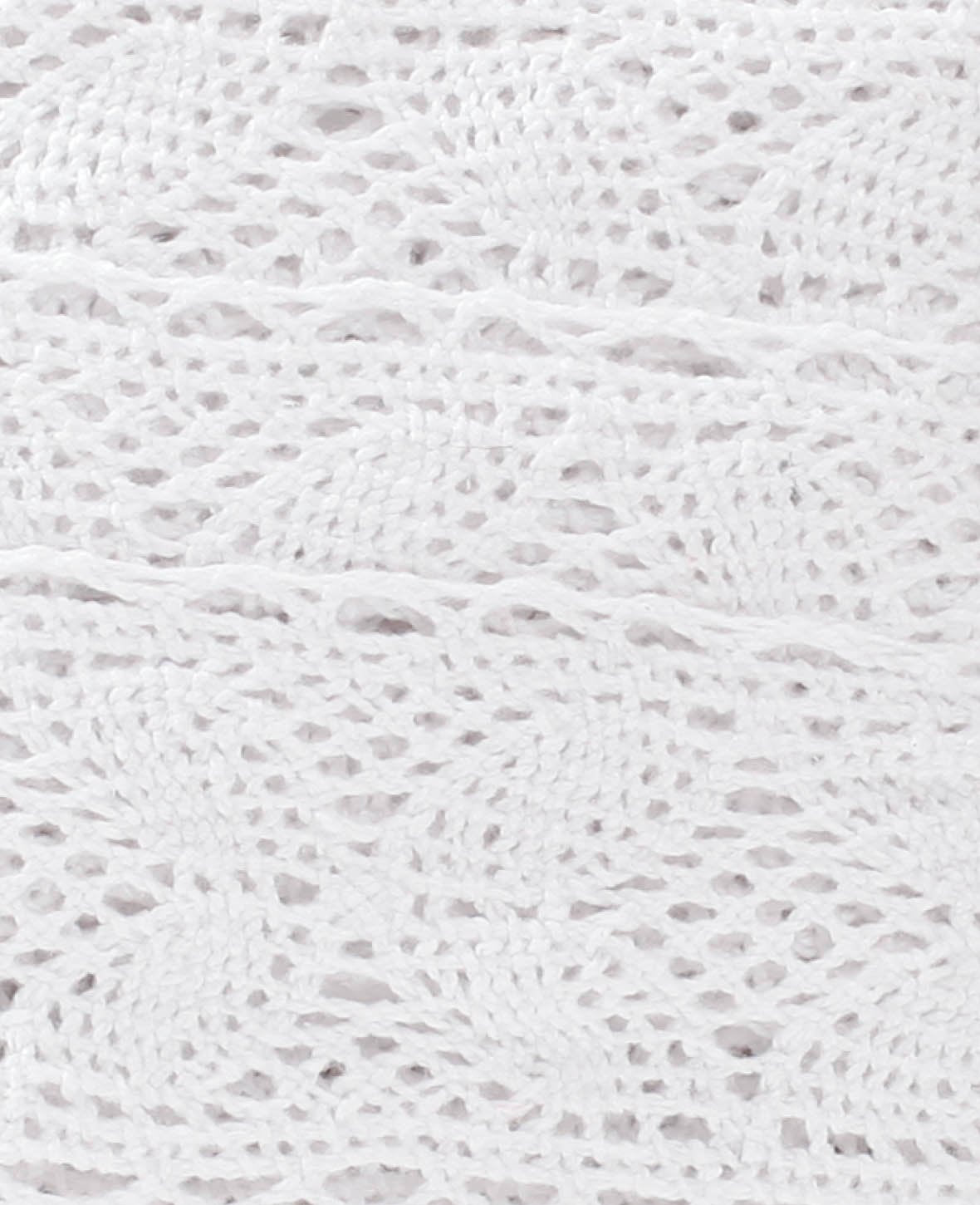 Ruban fantaisie, blanc, 4 cm x 1,8 m