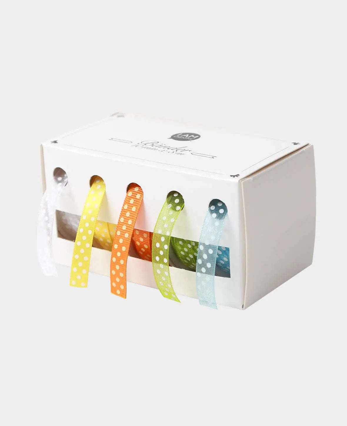 Rubans cadeaux avec boîte, colorés, 10 mm x 3 m