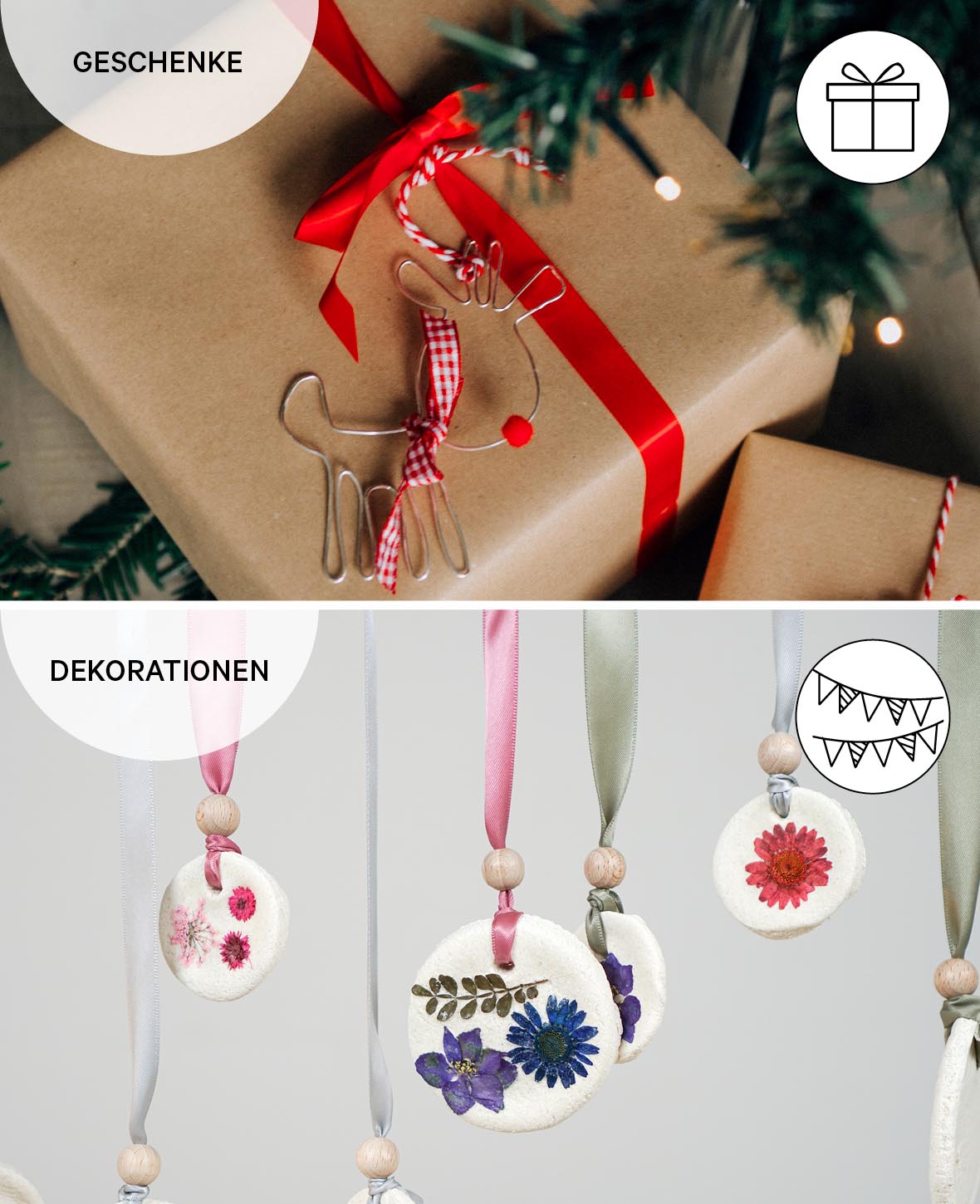 Ruban décoratif de Noël, 5 x 2m