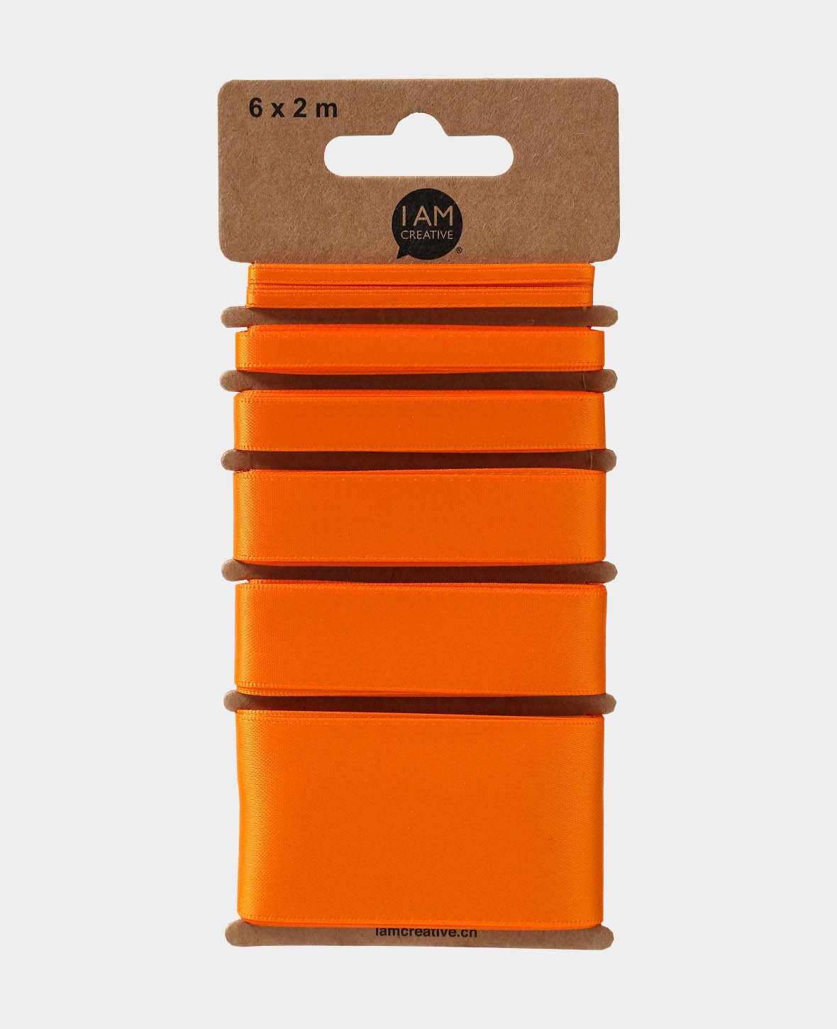 Satinband 6 x 2 m, orange