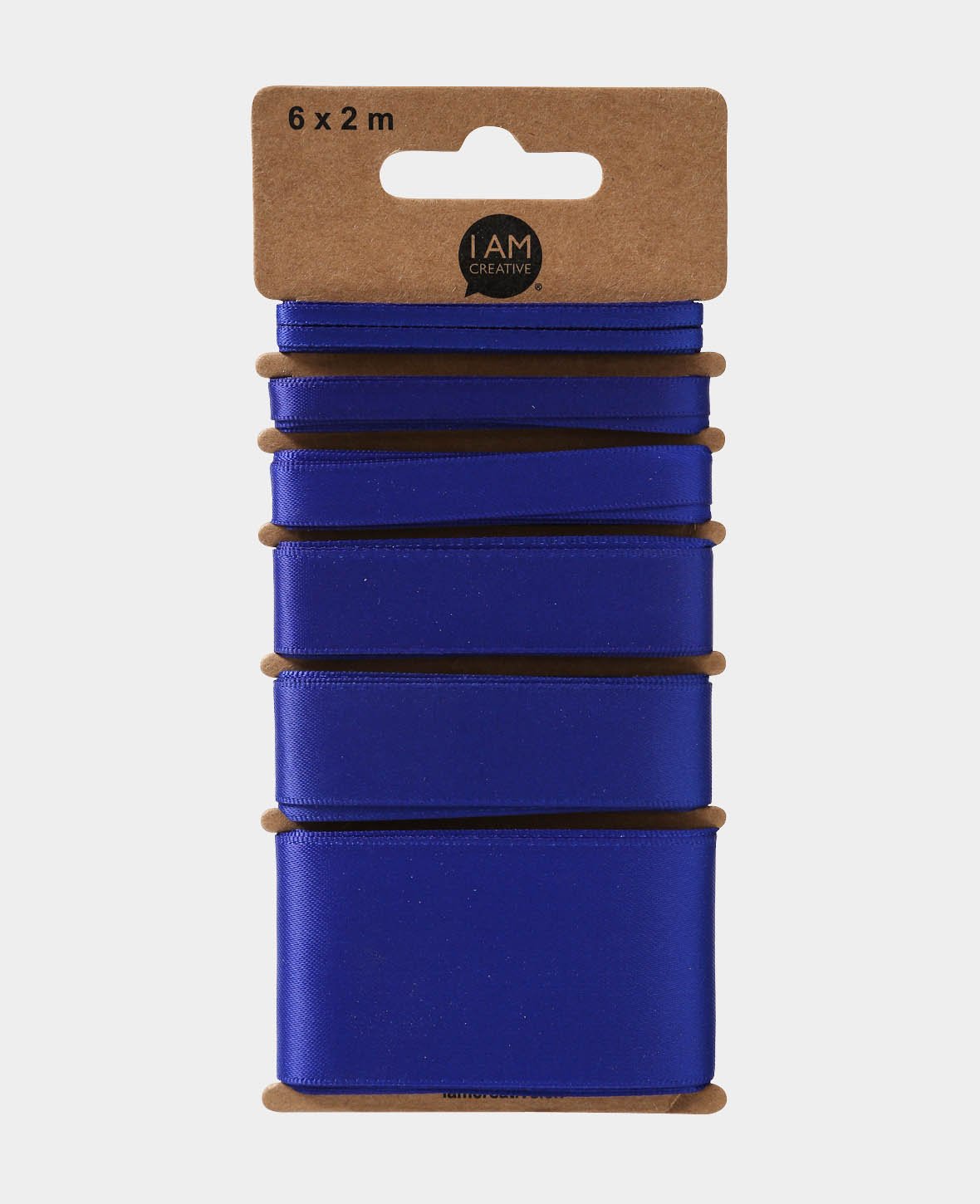 Satinband 6 x 2 m, blau