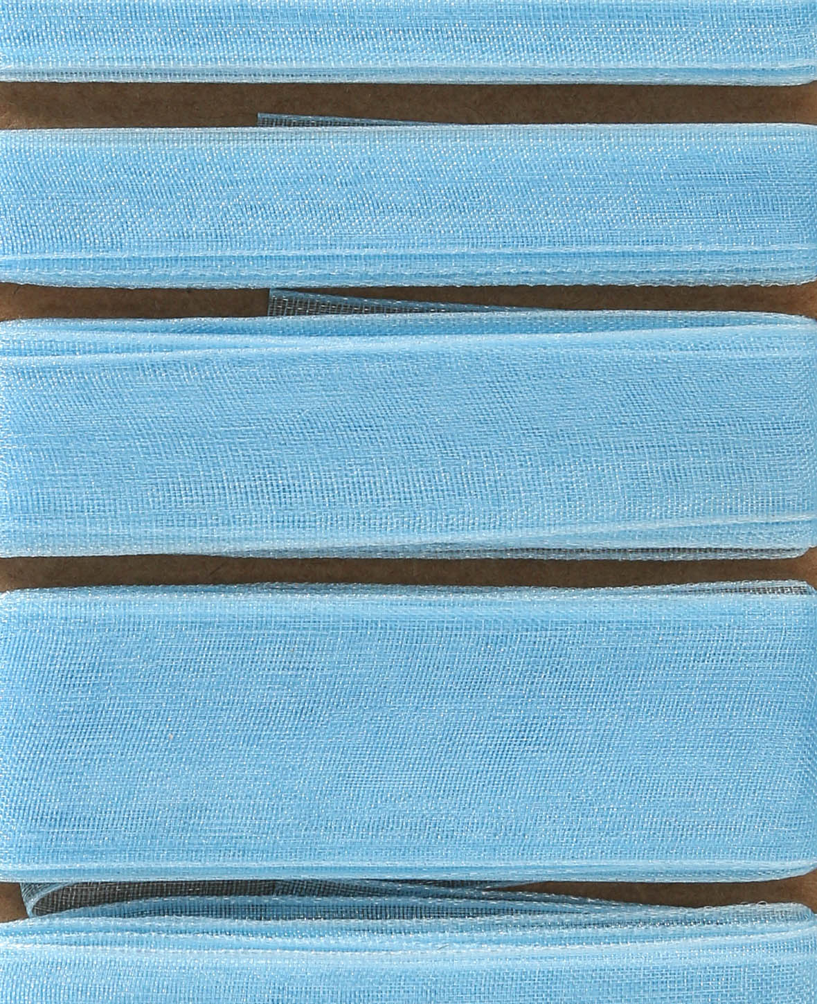 Organza ribbon 6 x 2 m, light blue