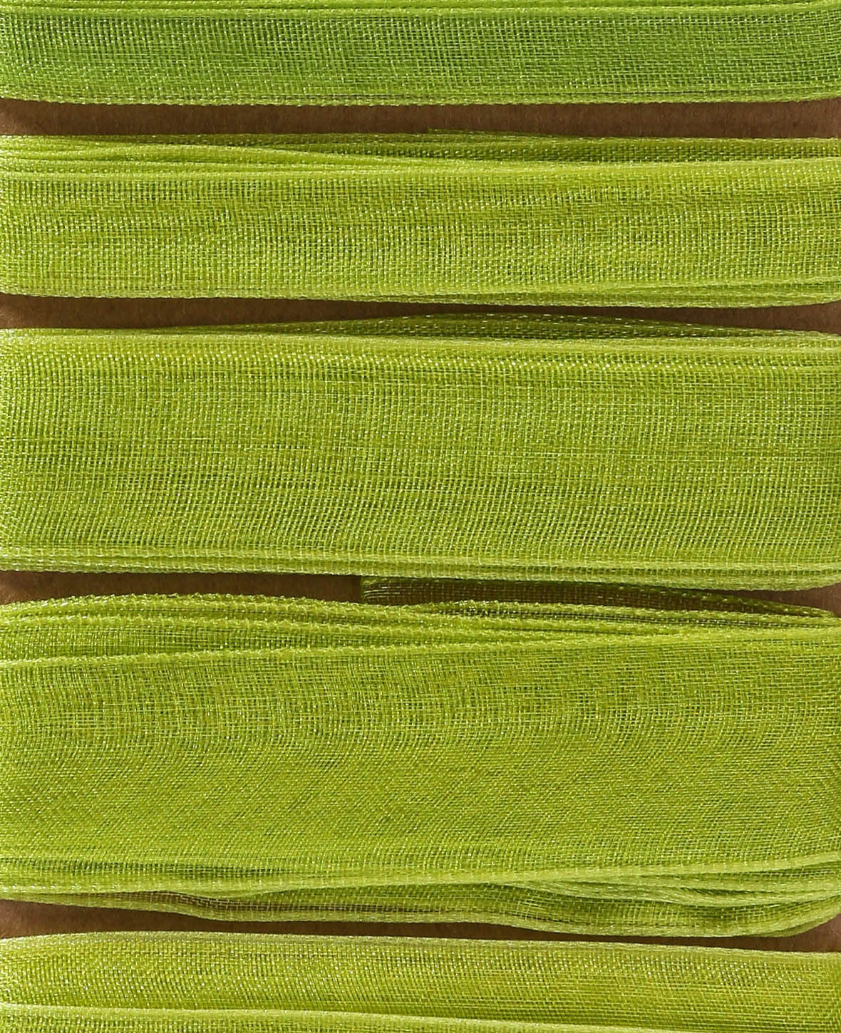 Organza ribbon 6 x 2 m, green