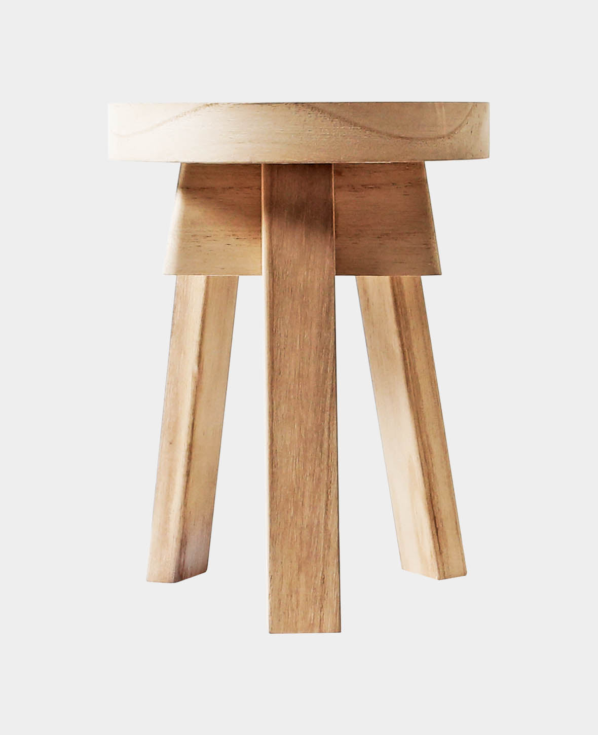 Runder Deko-Holzhocker, 18 x 21 cm