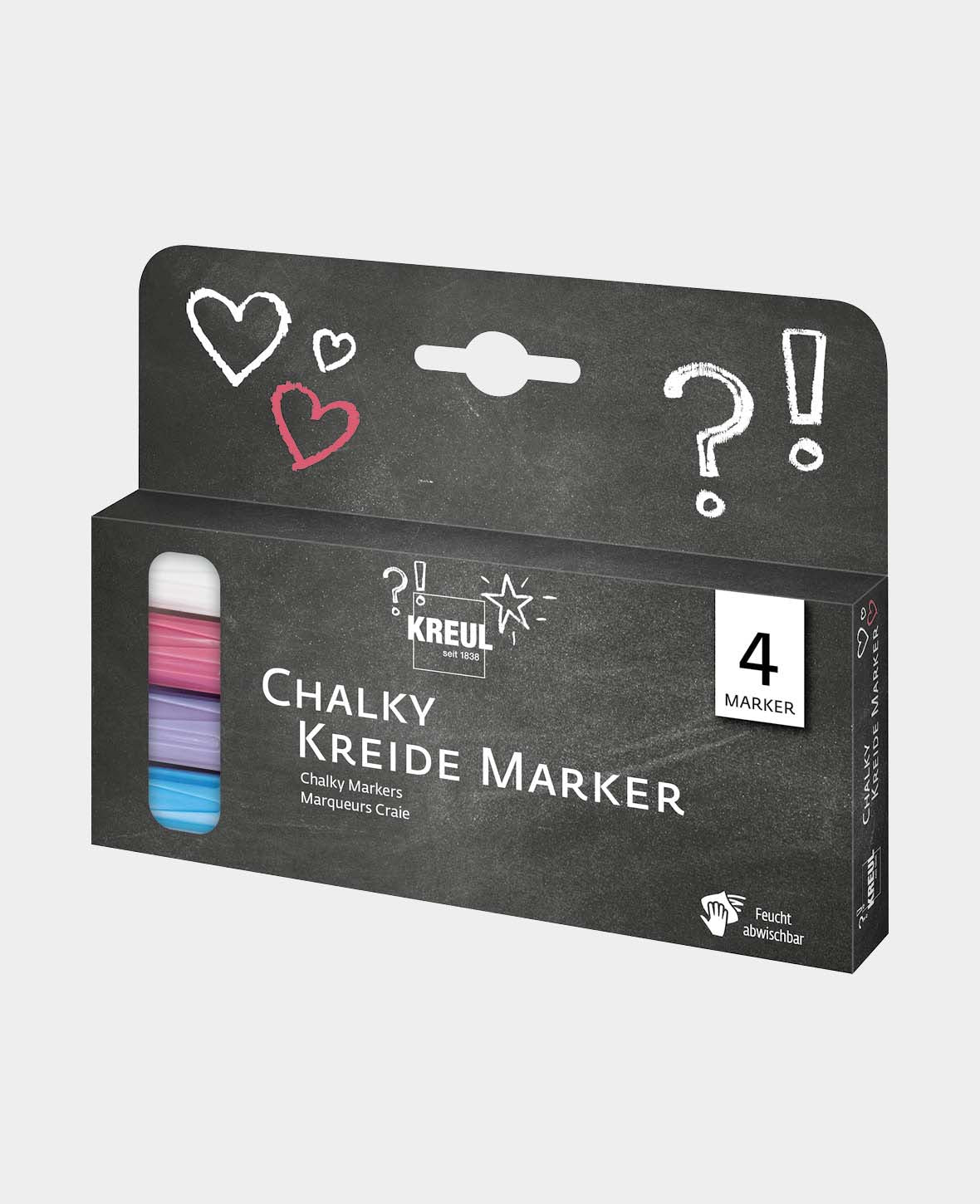KREUL Marqueurs craie Chalky medium, lot de 4