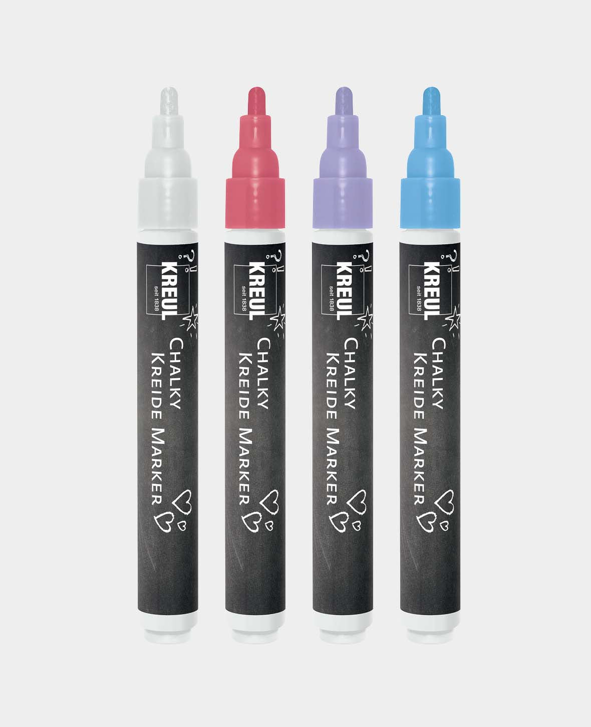 KREUL Marqueurs craie Chalky medium, lot de 4