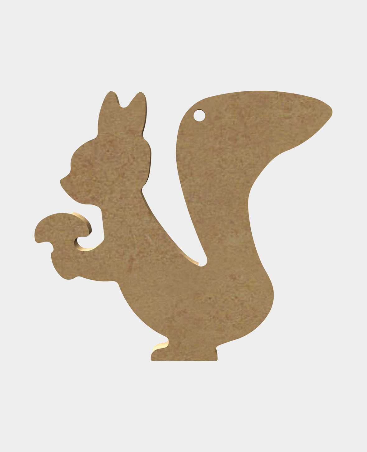 MDF Decorative Squirrel, 11 x 0.5 x 10 cm, Brown, 1 pc.