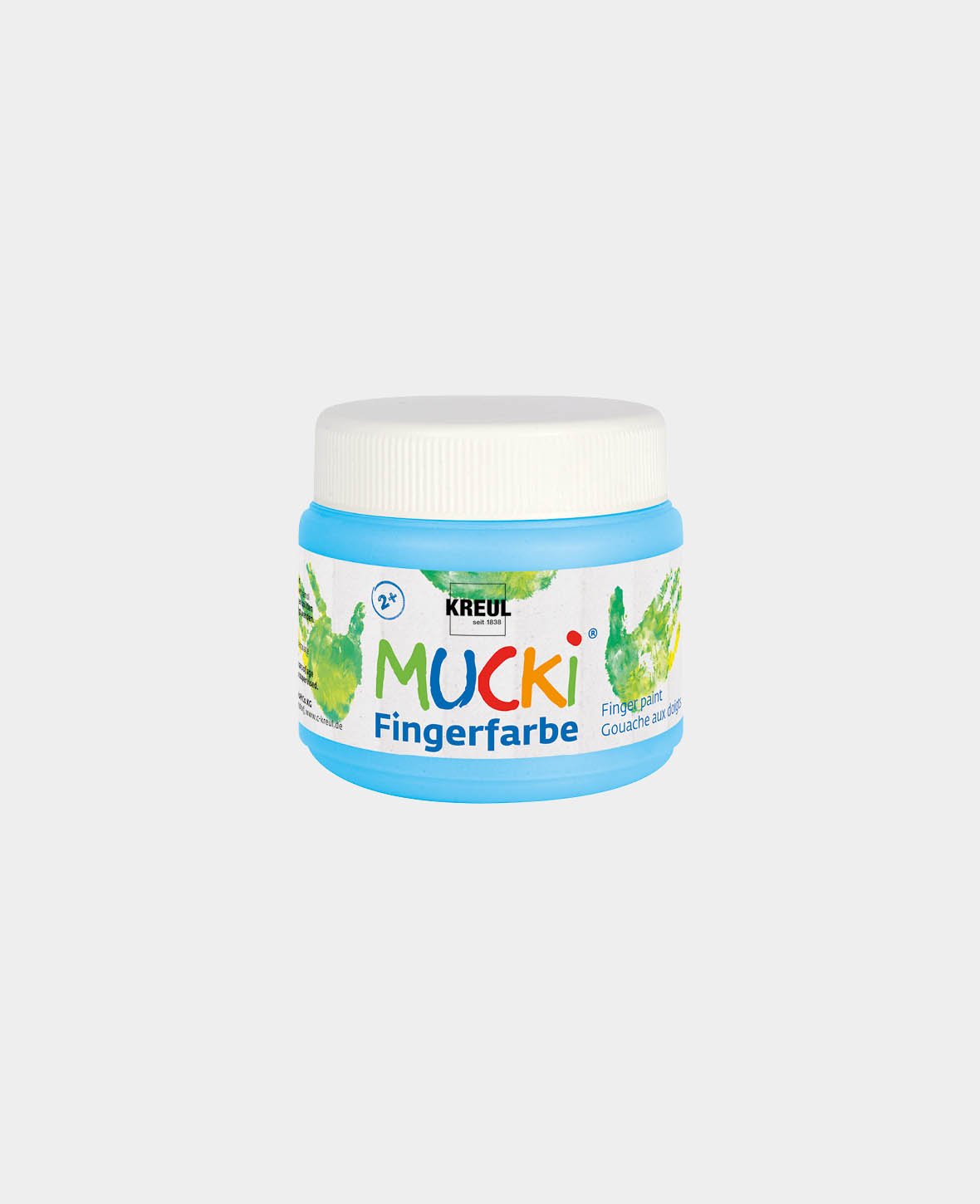 MUCKI Peinture au doigt Bleu clair 150 ml