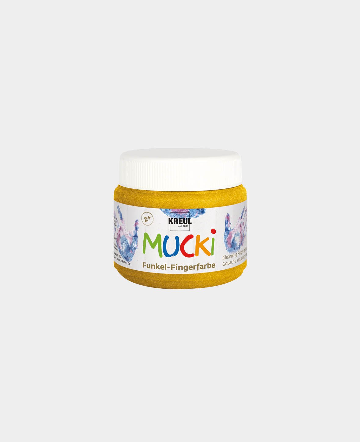MUCKI Peinture au doigt scintillante Trésor doré 150 ml