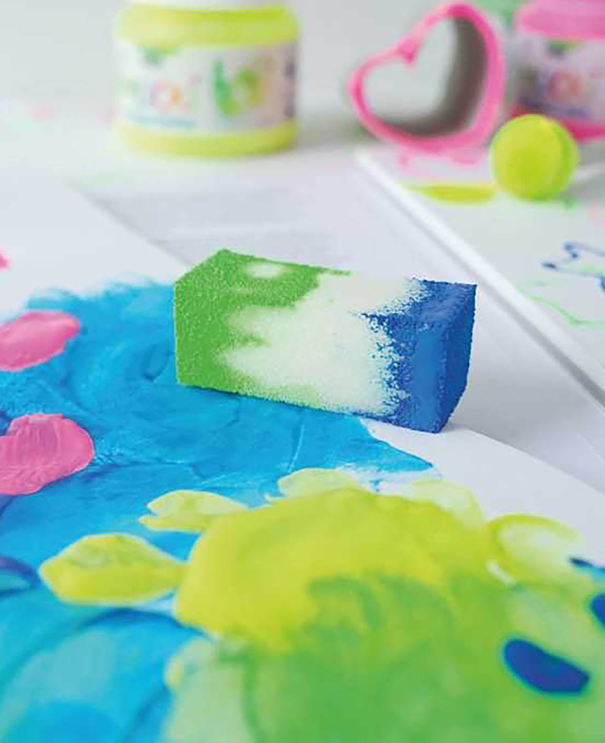 MUCKI Quietsch-Fingerfarbe 4er Set, Neonfarben, 4 x 150 ml