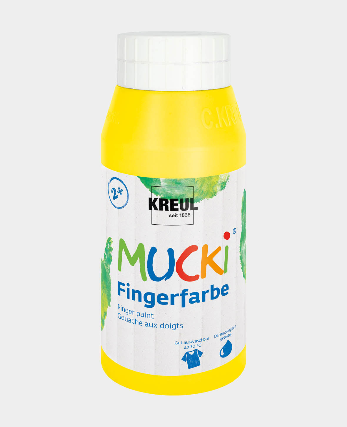 Peinture au doigt MUCKI Jaune 750 ml
