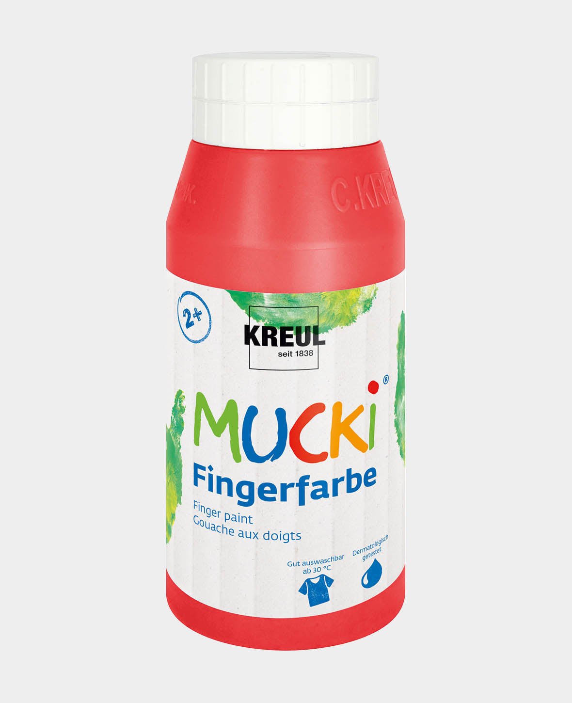 MUCKI Peinture au doigt rouge 750 ml
