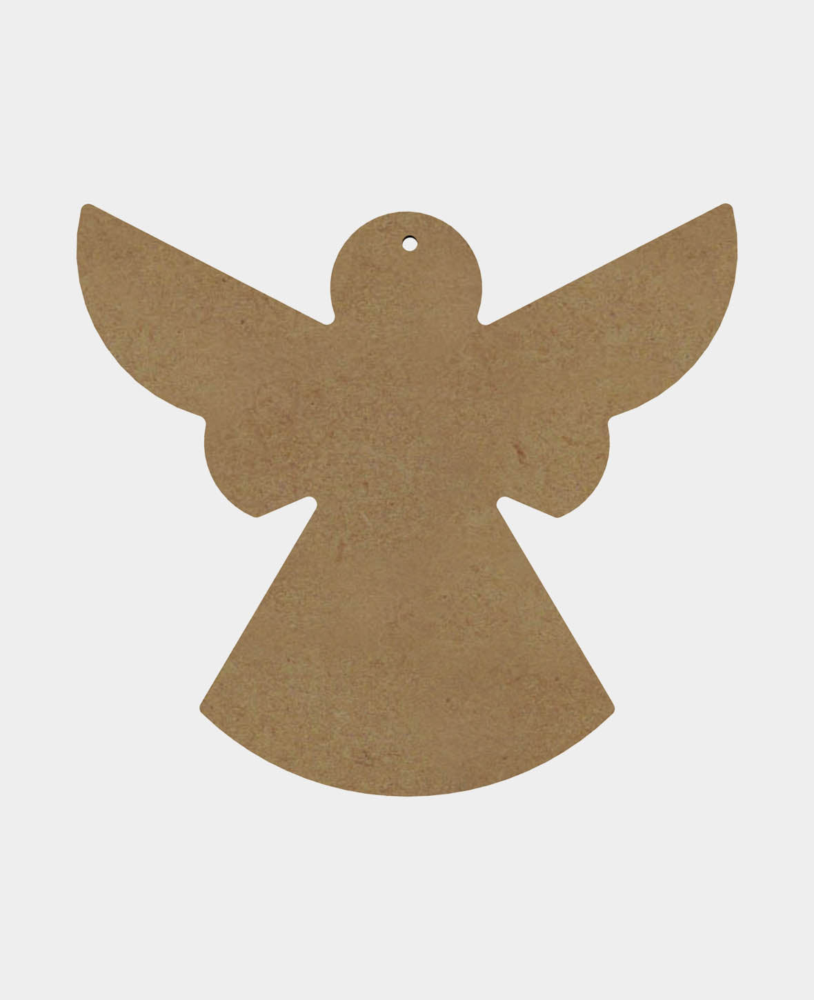 Ange en MDF décoratif, 15 x 0.5 x 13 cm, marron, 1 pc.