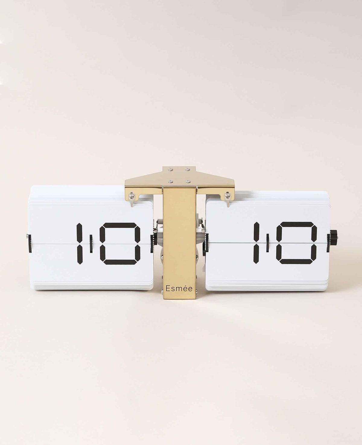 Goldene Flip Clock Wanduhr