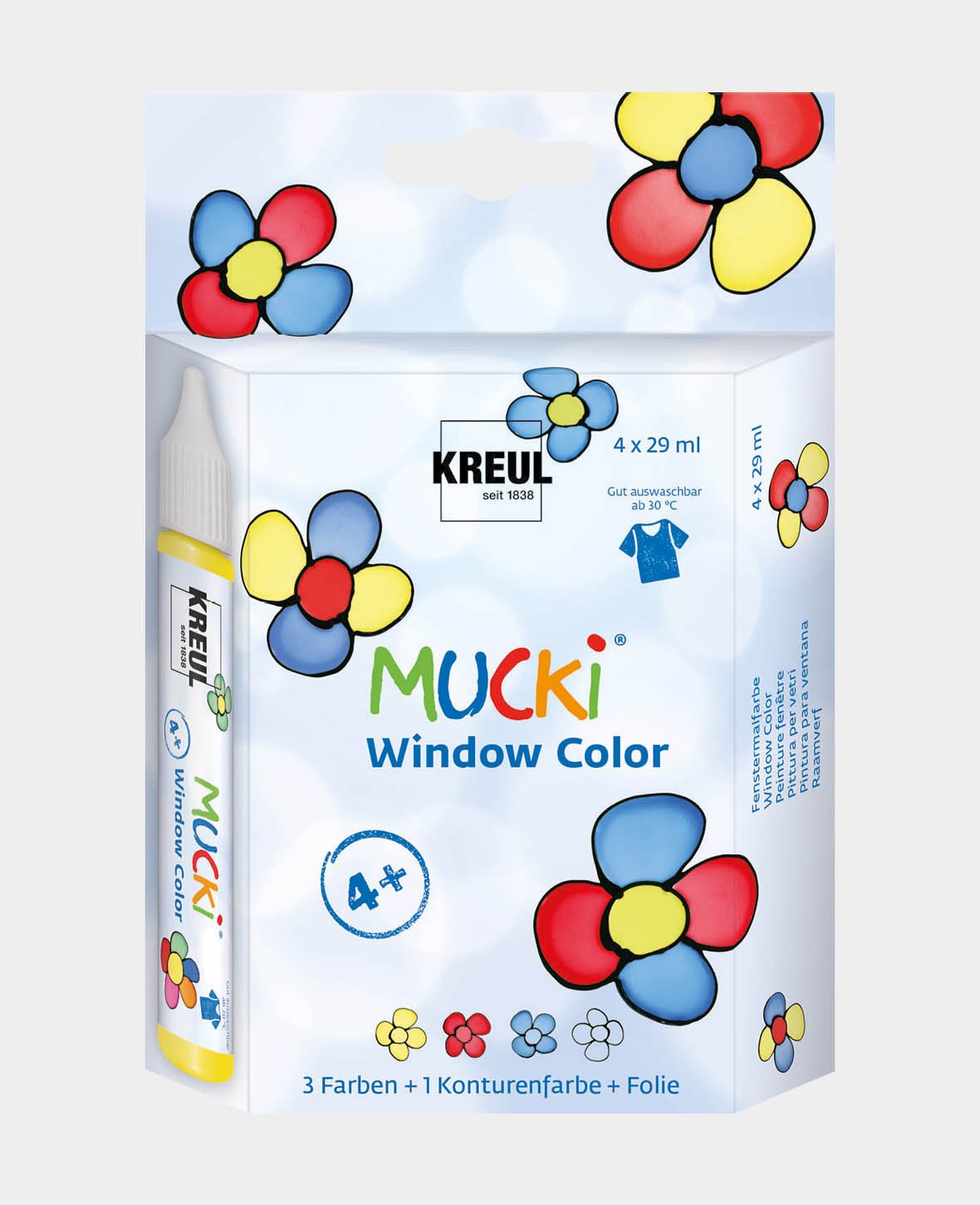 MUCKI Window Color Set of 4, 5 pieces