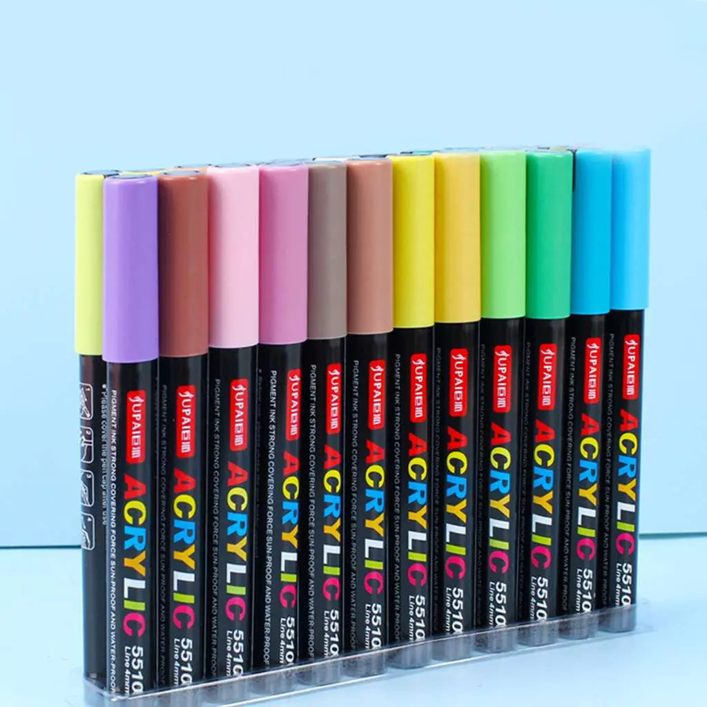 Wasserfeste Acryl Permanent Marker Pigment Stifte, 4 mm, 24 Stk.