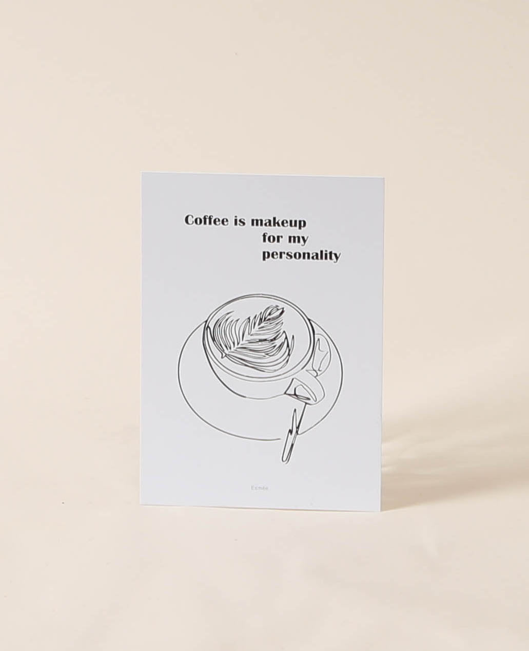 Postcard, coffee