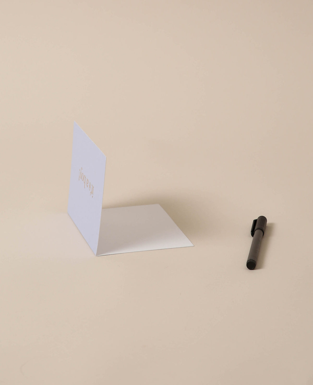 Light blue folding card, it's a boy!