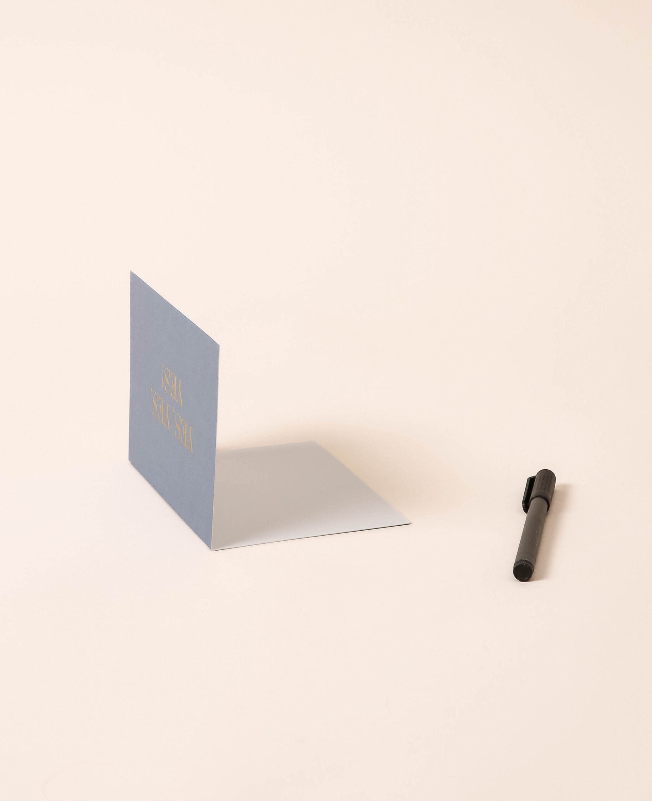 Blue folded card, YES YES YES!